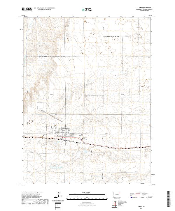 US Topo 7.5-minute map for Akron CO