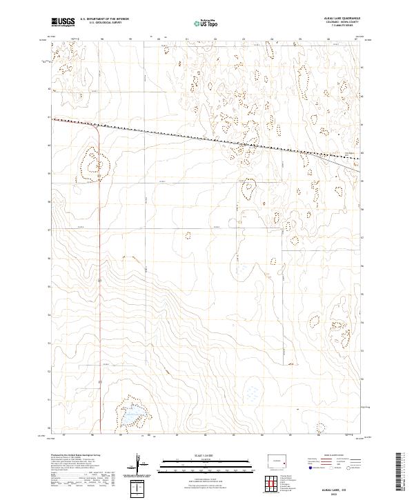 US Topo 7.5-minute map for Alkali Lake CO