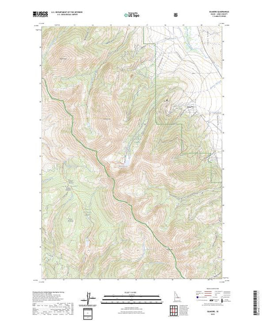 US Topo 7.5minute map for Gilmore ID American Map Store