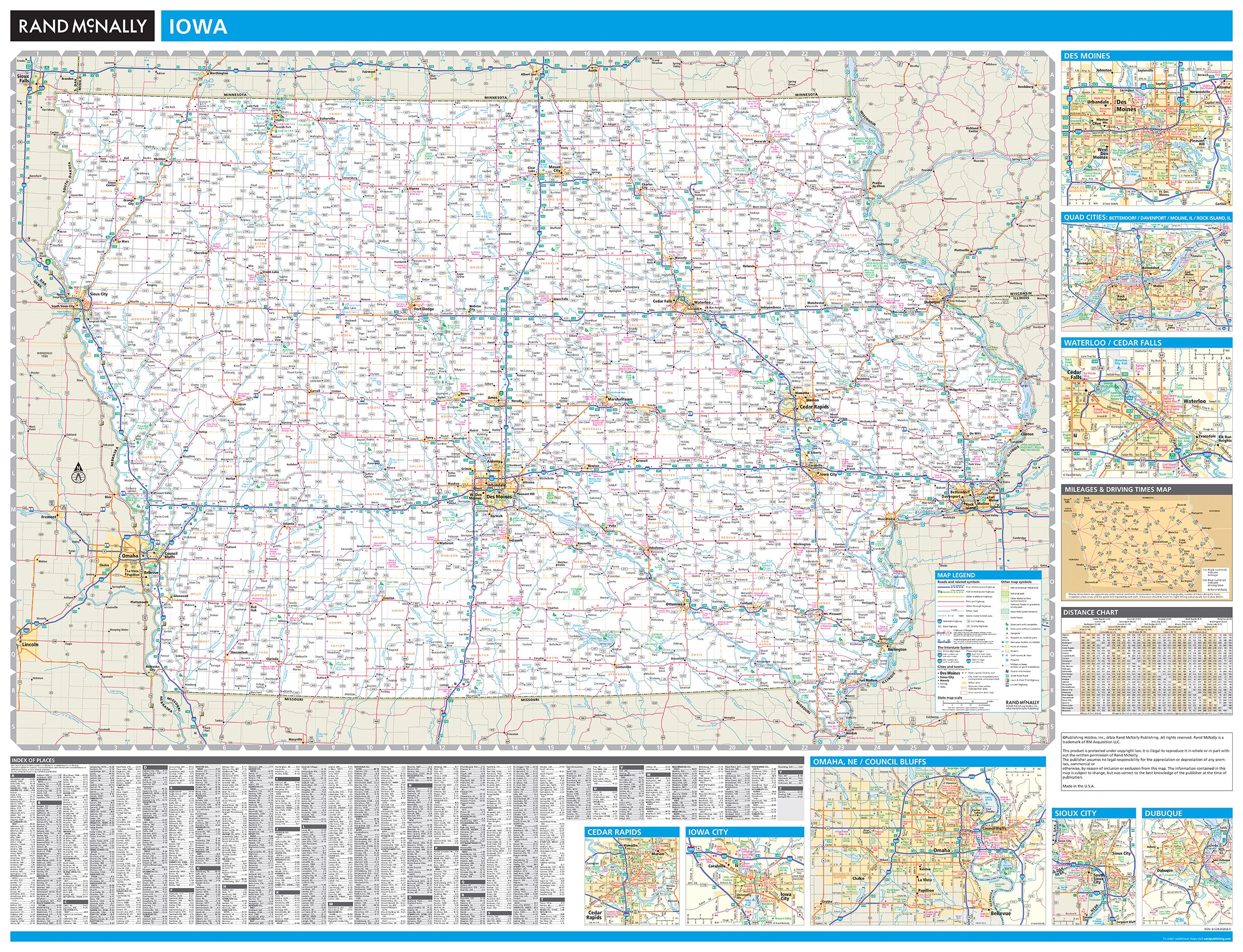 Iowa By Rand McNally American Map Store Iowa WM 2025 Copy 