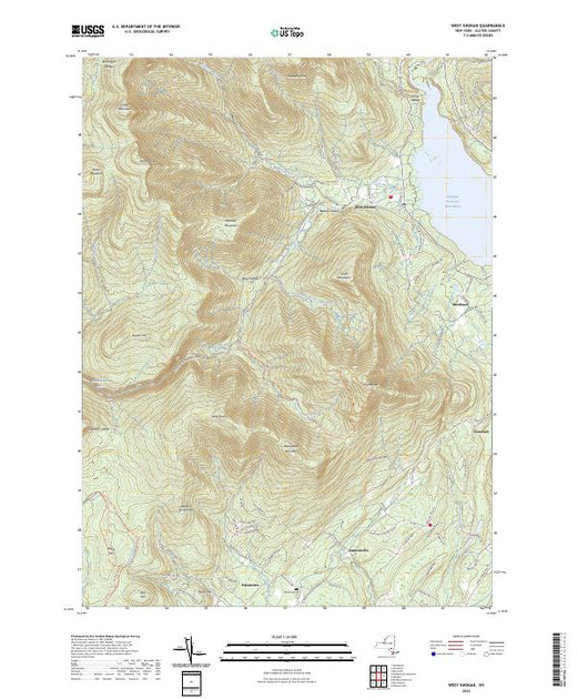 US Topo 7.5minute map for West Shokan NY American Map Store