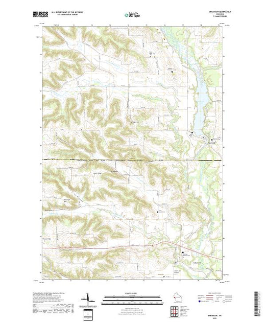 US Topo 7.5-minute map for Arkansaw WI – American Map Store