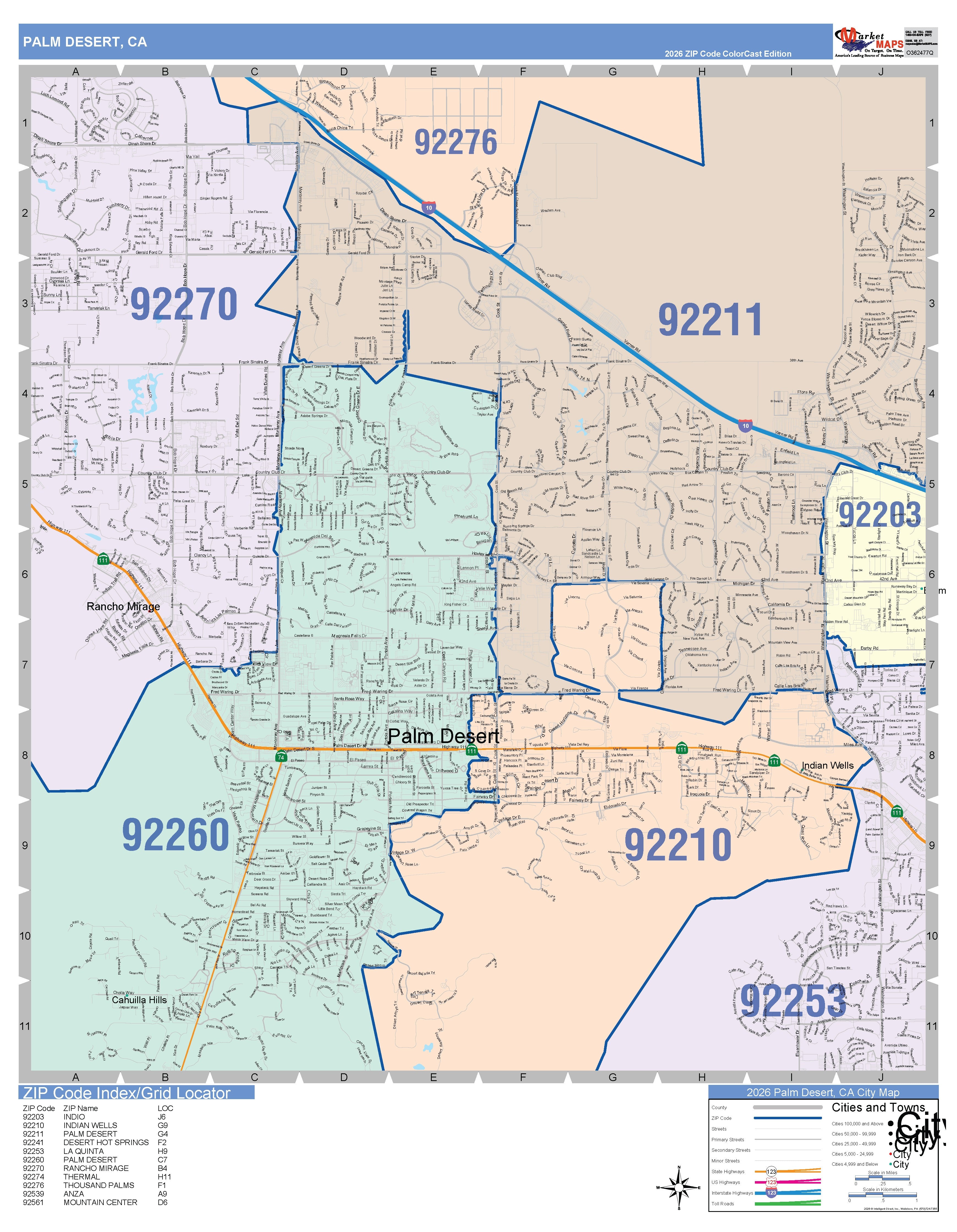 Zip Code Palm Desert California