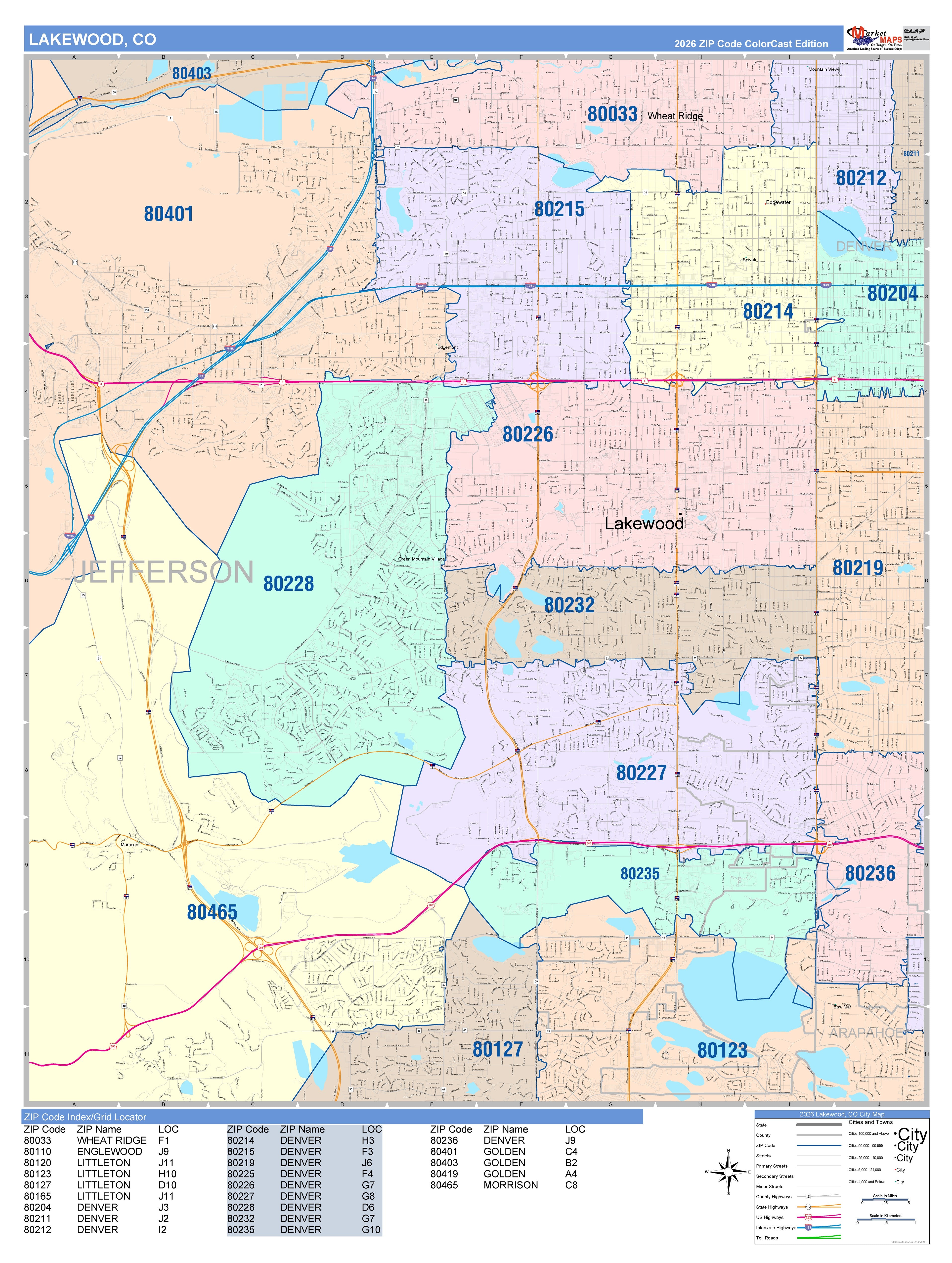 Lakewood Zip Code Colorado