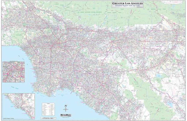 Greater Los Angeles Metro Area by Metro Maps