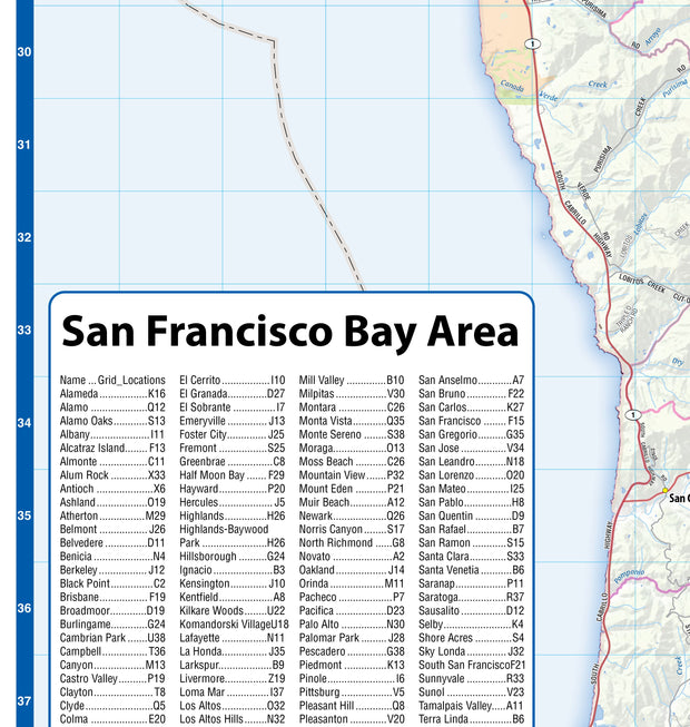 San Francisco Bay Area with Shaded Relief