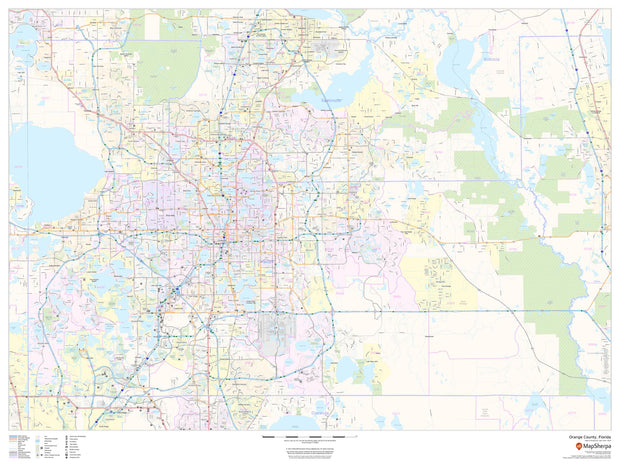 Orange County, Florida Wall Map