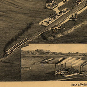 Bird's eye view of Butte-City, Montana by Henry Wellge, 1884