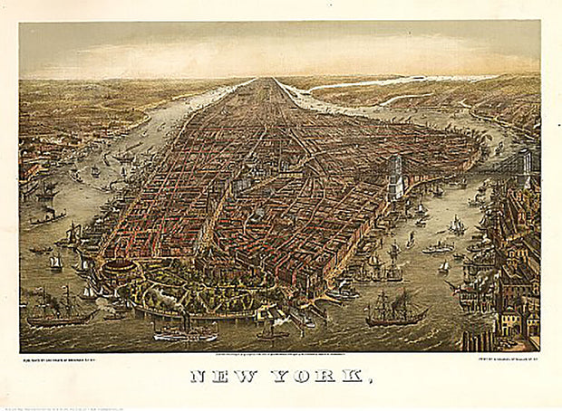 New York by G. Schlegel, 1873