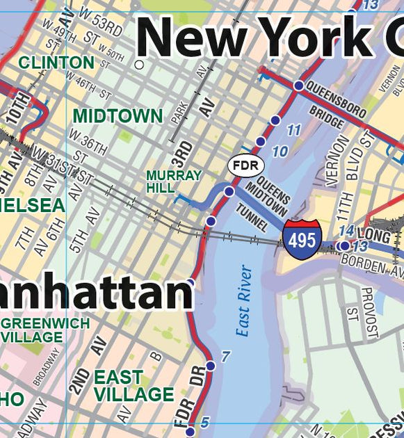 New York City Metro Area Wall Map – American Map Store