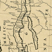 Mapa de los Estados Unidos de Mejico, 1828