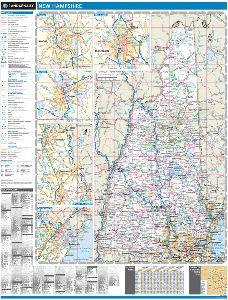 Map of New Hampshire