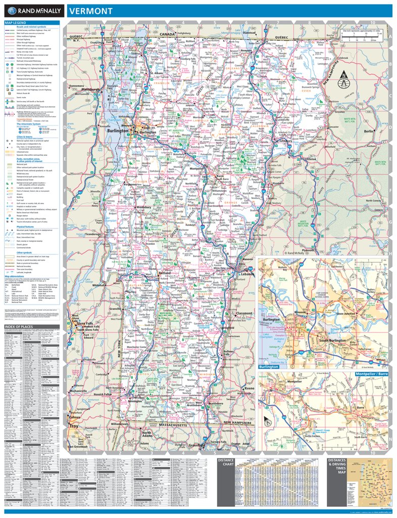 Map of Vermont 