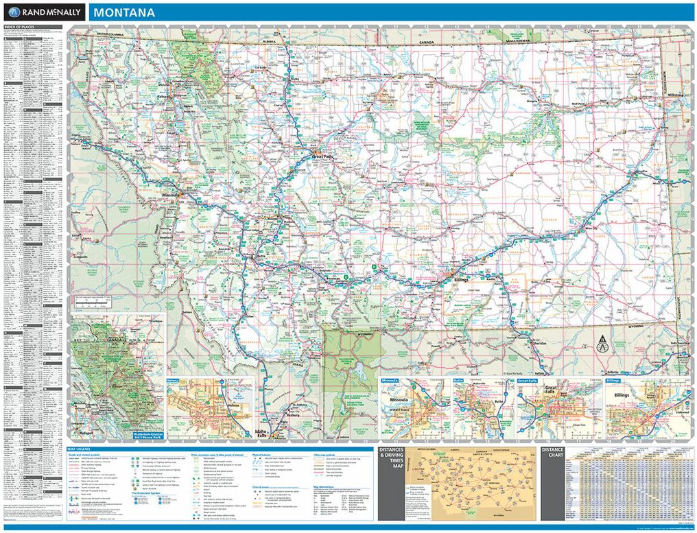 Map of Montana 