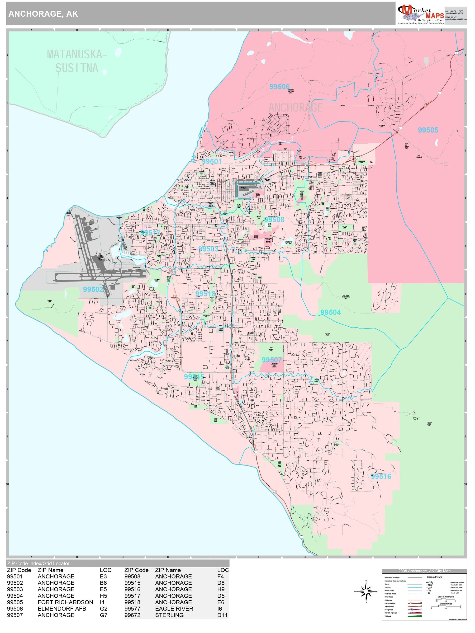 Alaska city map