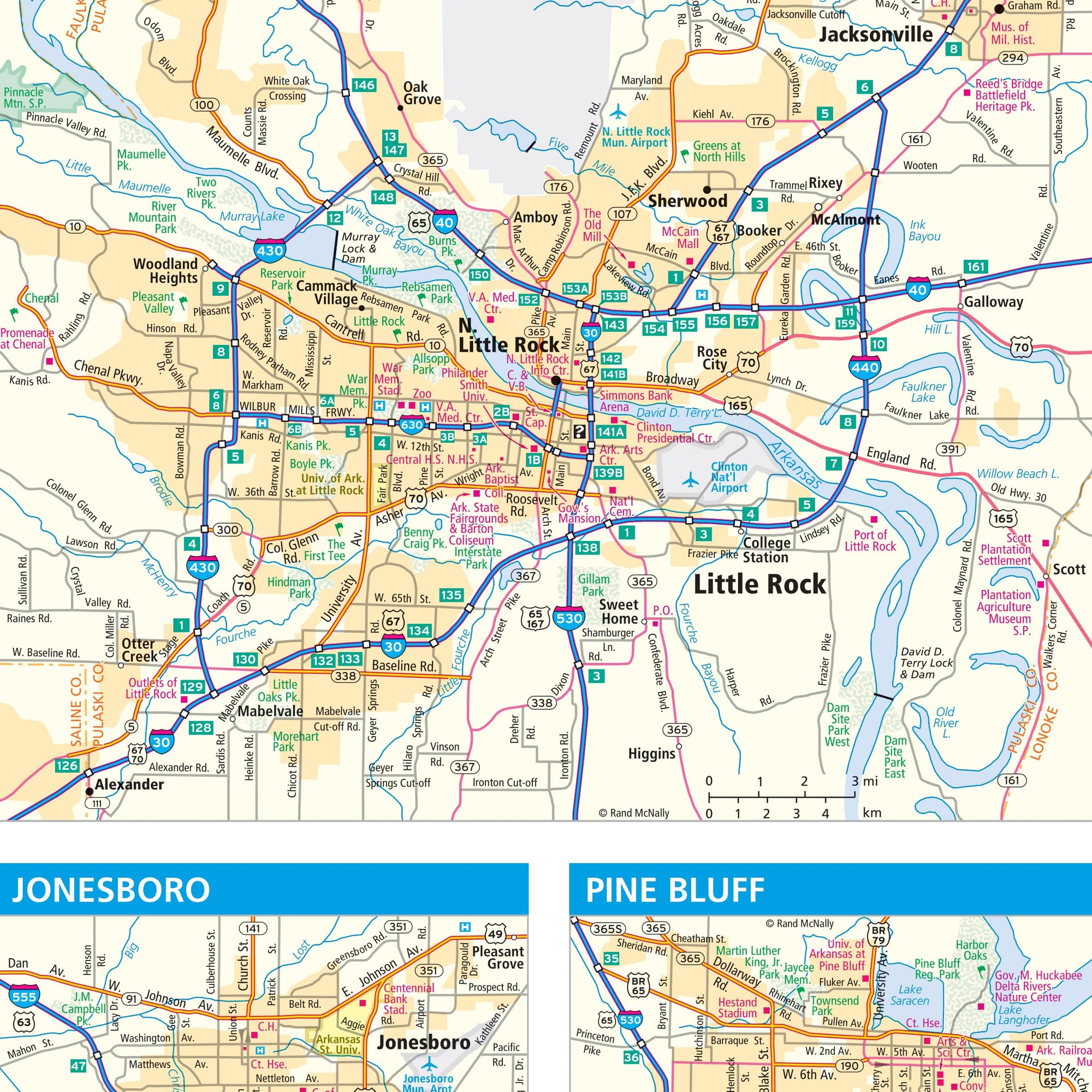 Arkansas city map