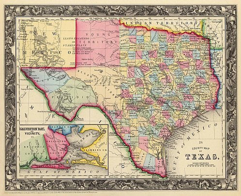 Texas Historical Map