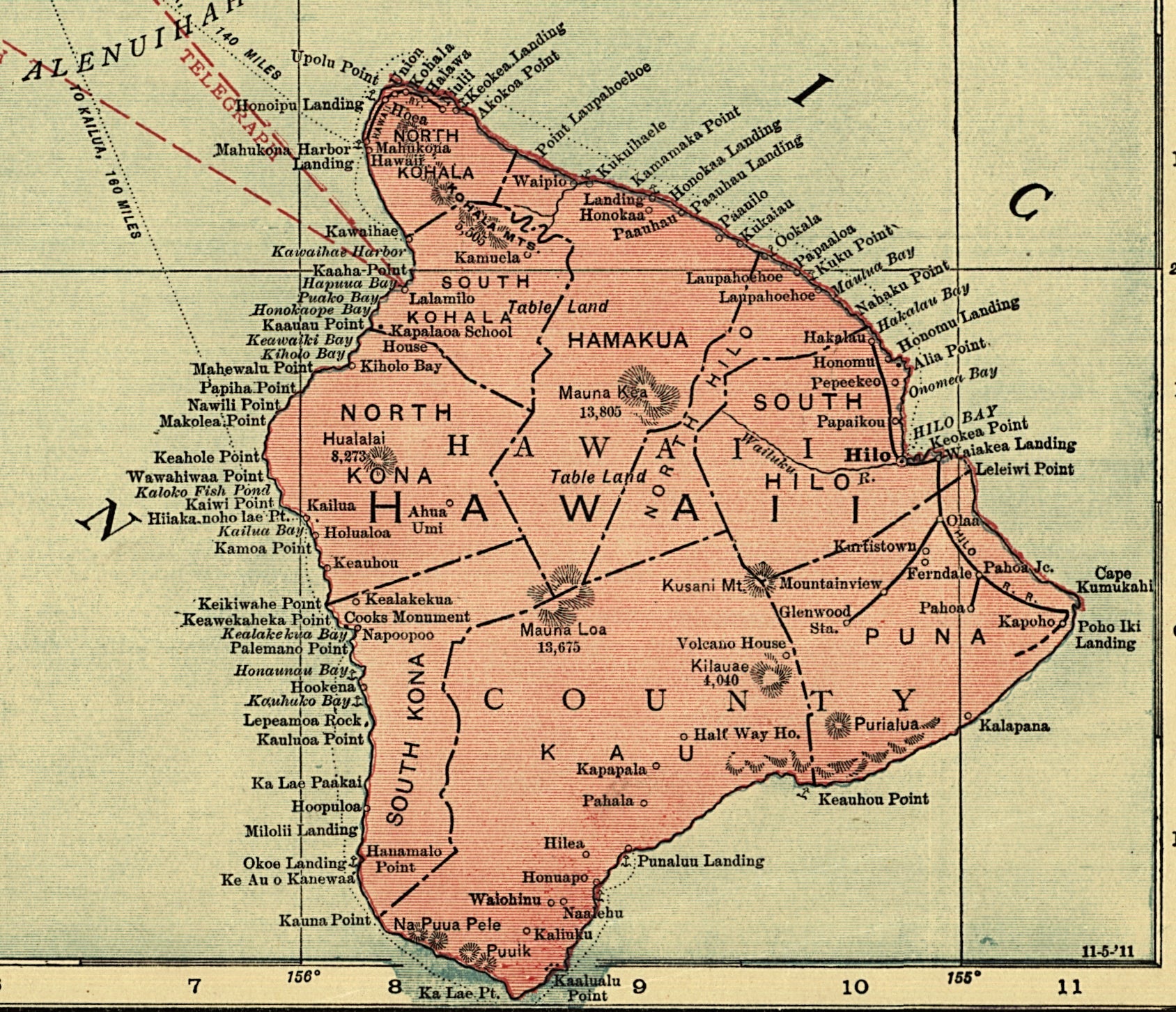 Hawaii Historical Map
