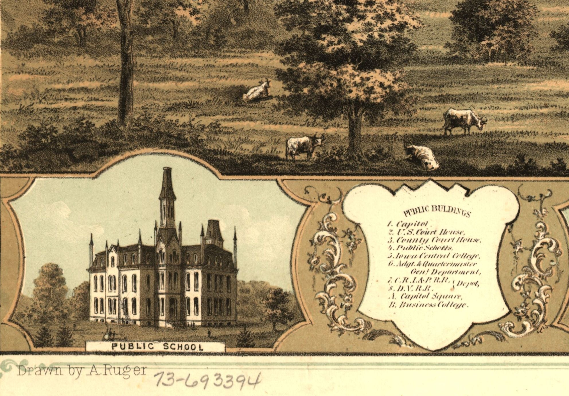 Iowa Historical Map