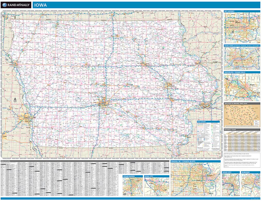 Map of Iowa