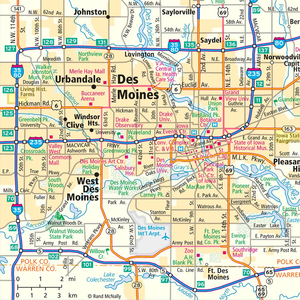 Iowa city map