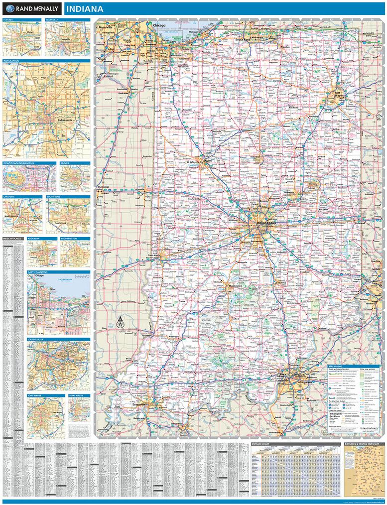 Map of Indiana 