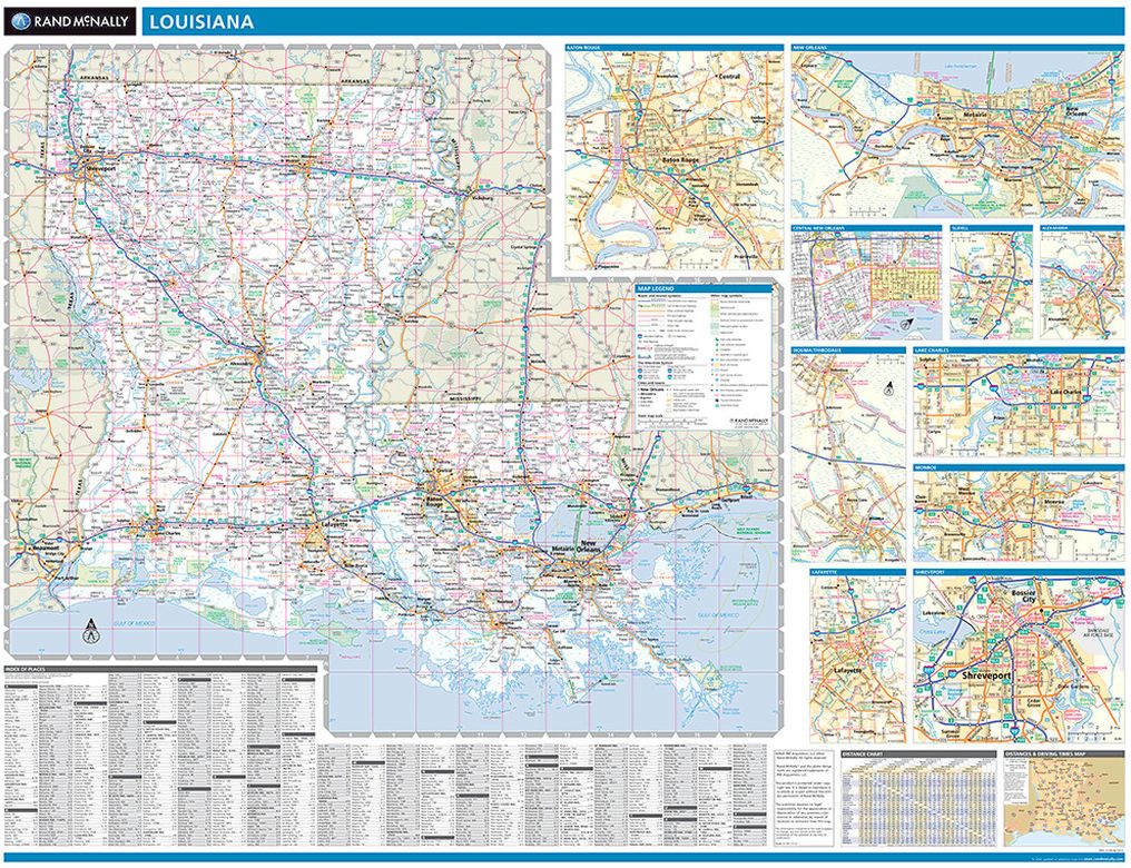 Map of Louisiana 