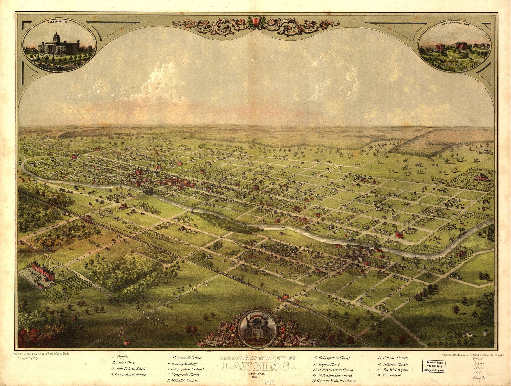 Michigan Historical Map
