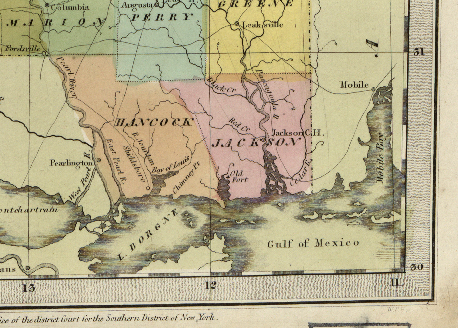Mississippi Historical Map
