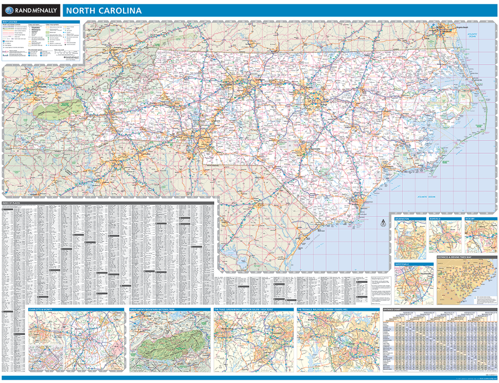 Map of North Carolina 