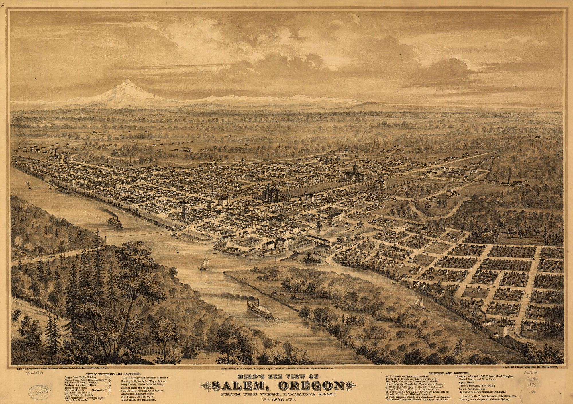 Oregon Historical Map
