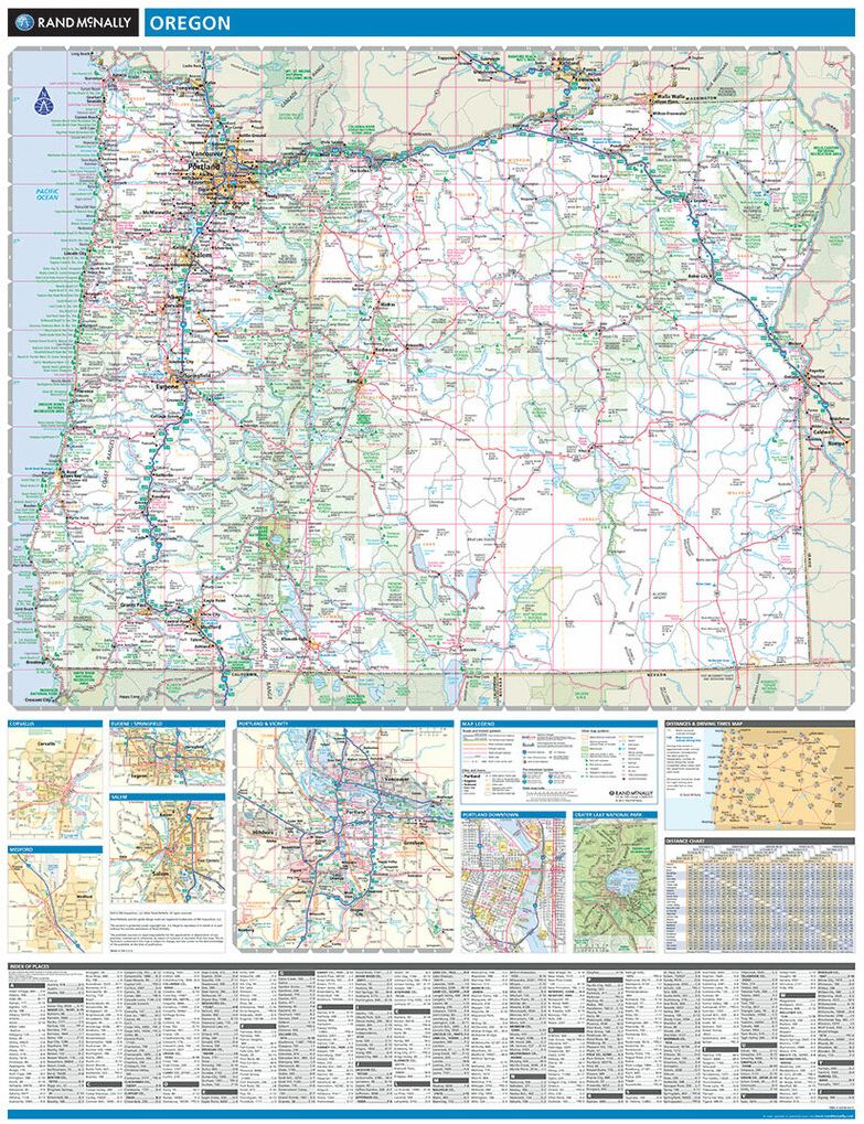 Map of Oregon 