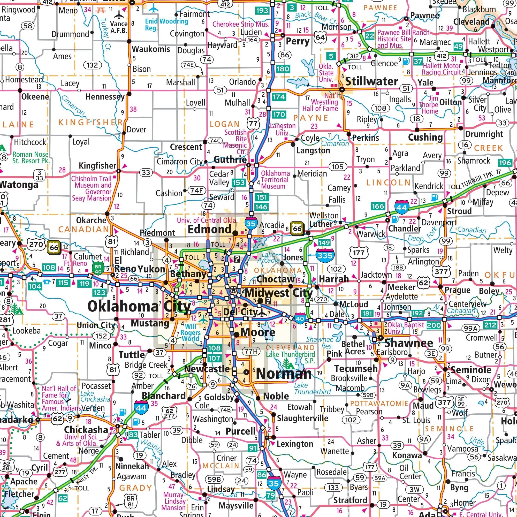 Oklahoma city map