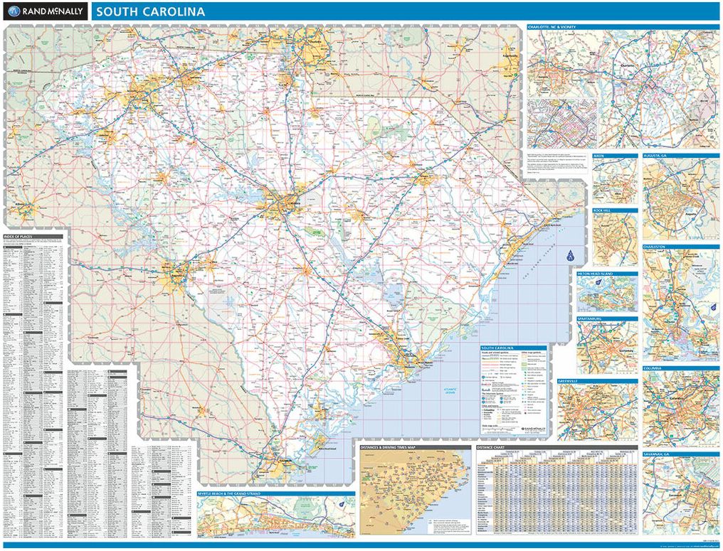Map of South Carolina 