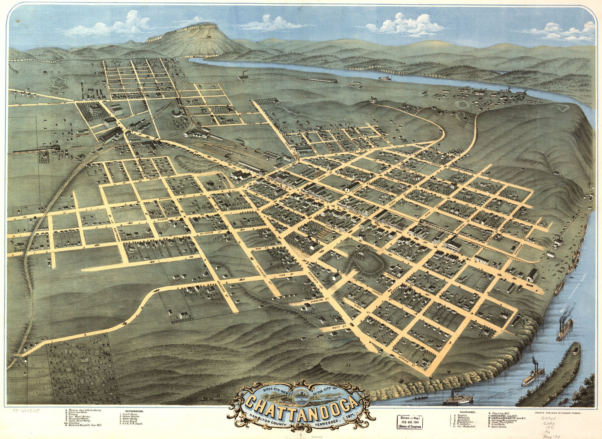 Tennessee Historical Map