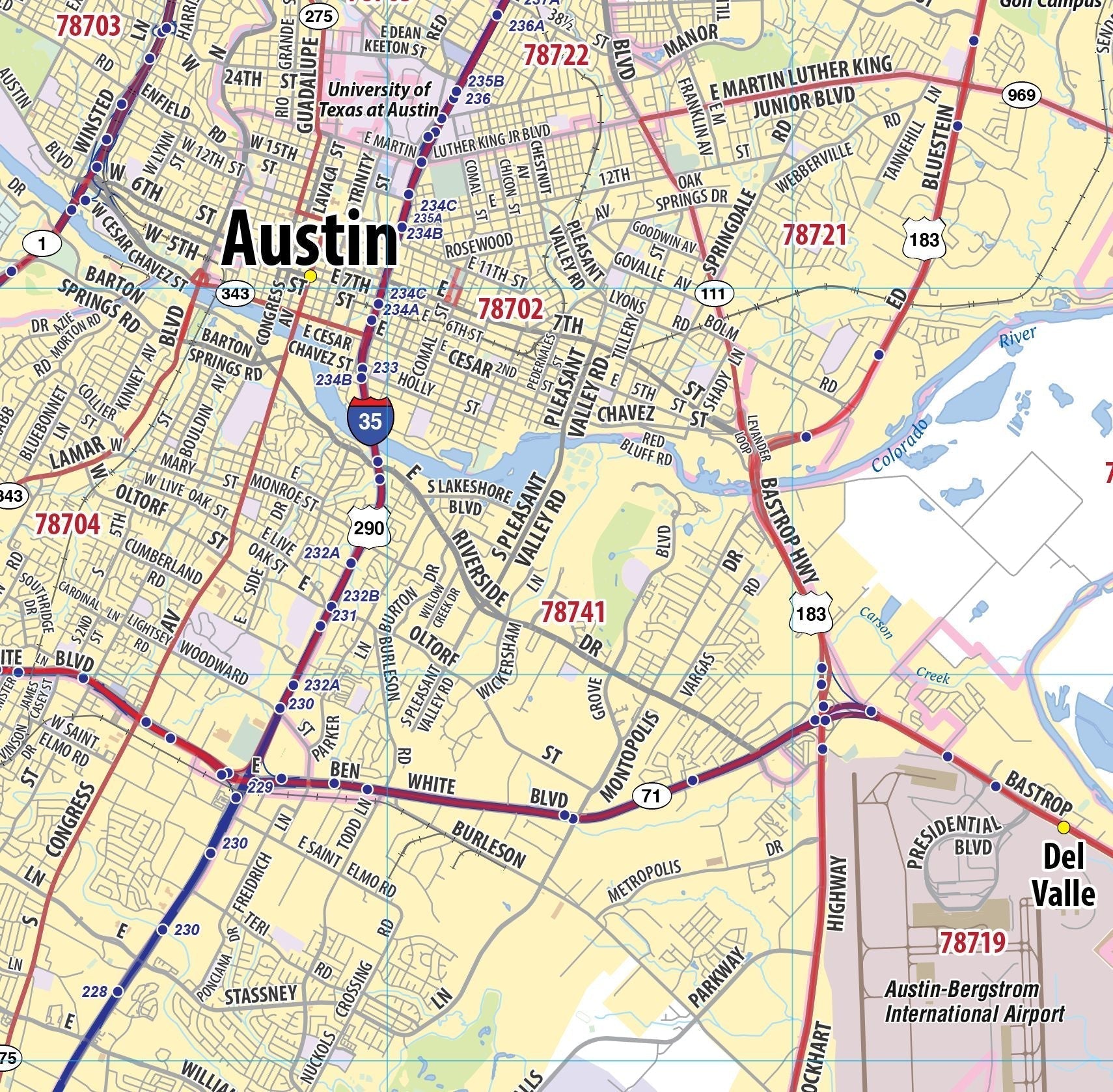 Texas city map