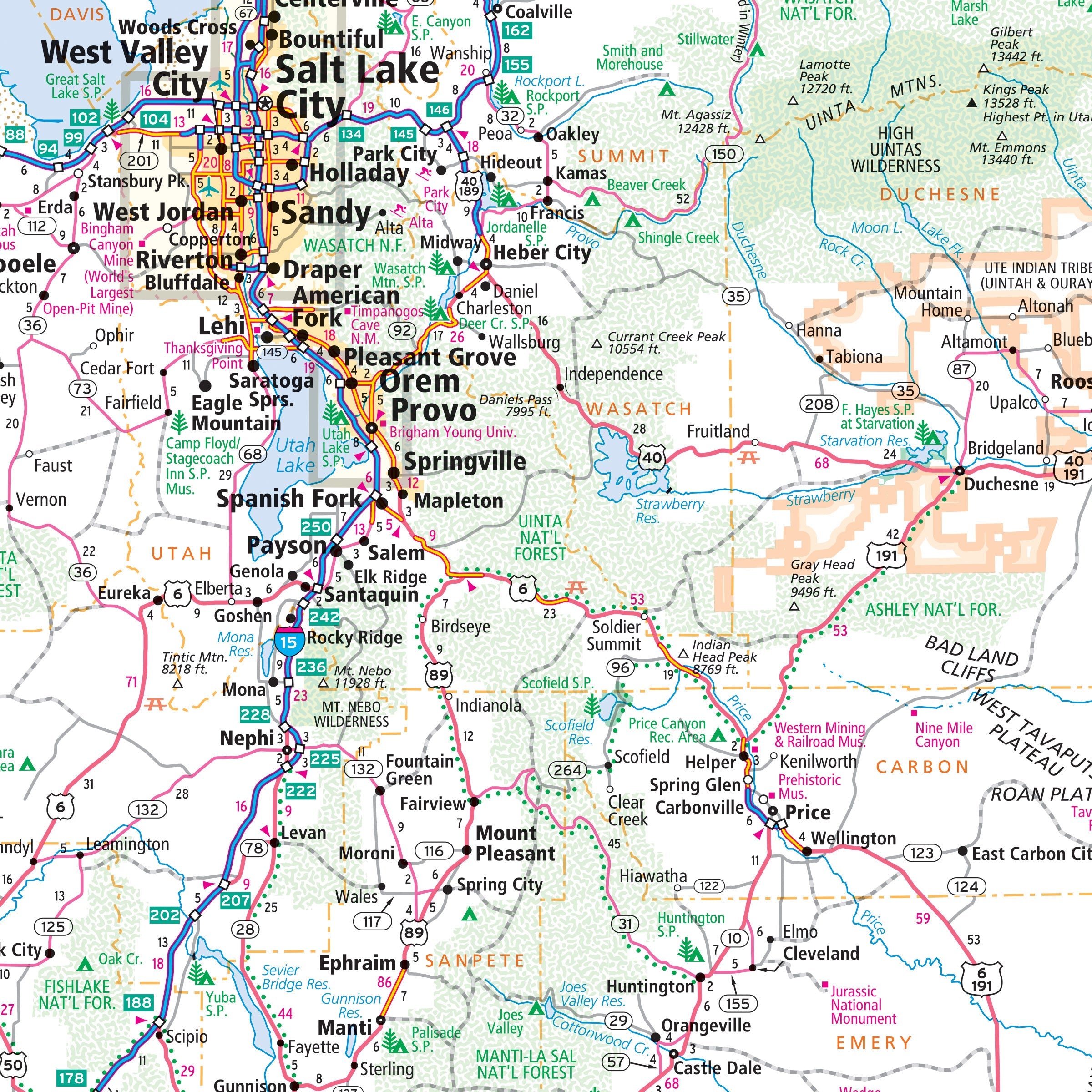 Utah State Wall Maps Tagged 