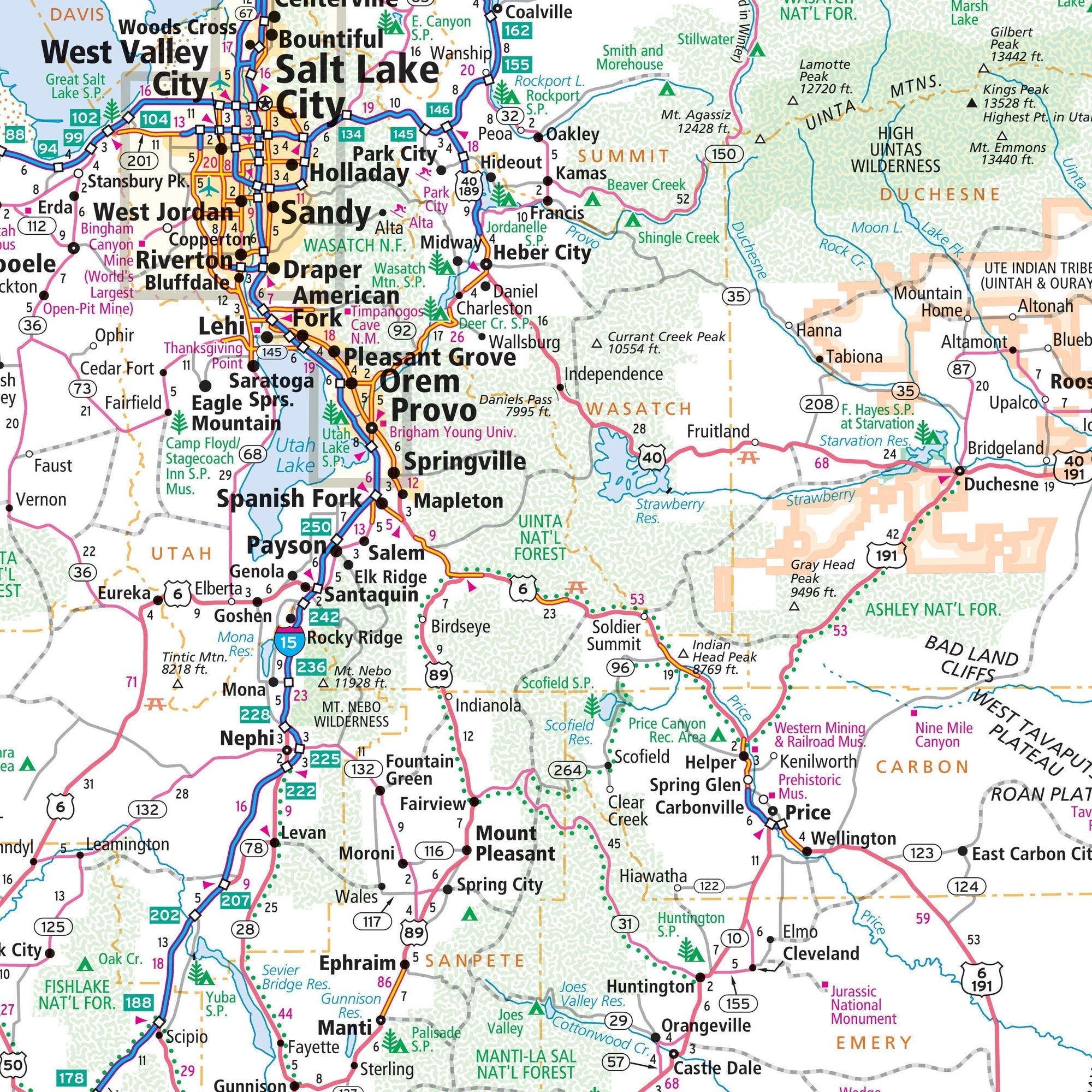Utah city map