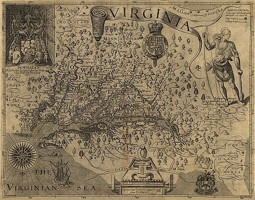 Virginia Historical Map
