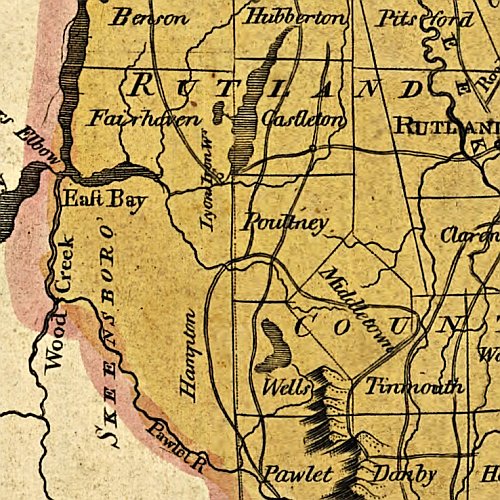 Vermont Historical Map