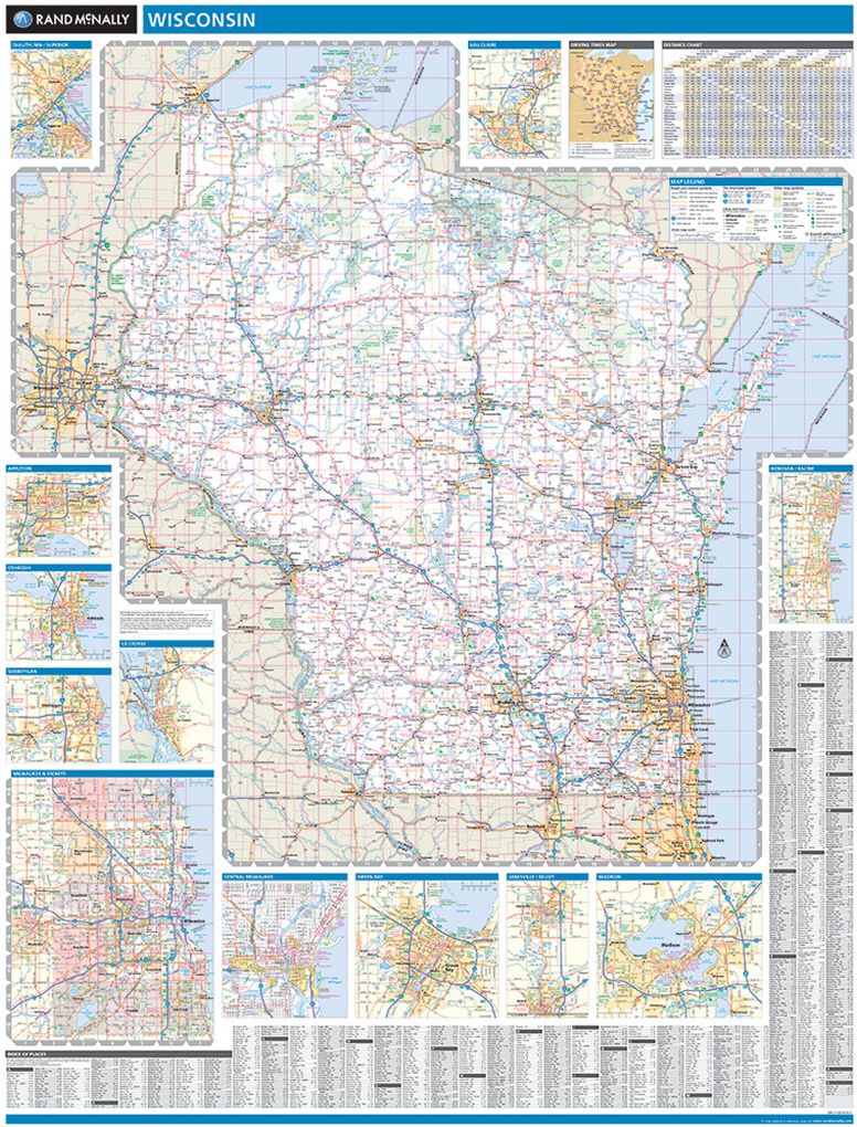Map of Wisconsin 
