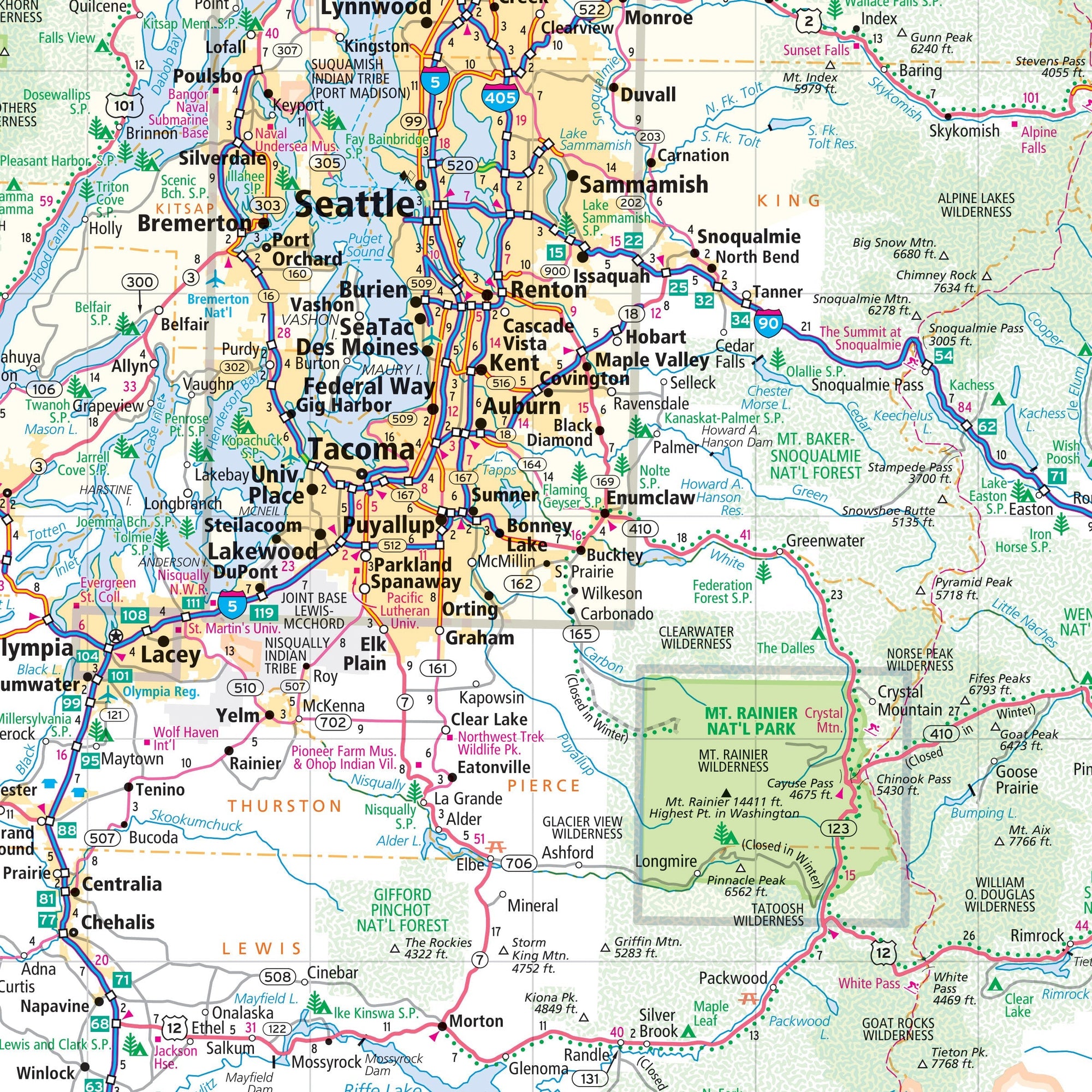 Washington city map