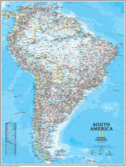 The 7 Continent Maps Classroom Pull Down 7 Map Bundle by National Geographic
