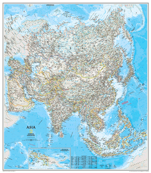 The 7 Continent Maps Classroom Pull Down 7 Map Bundle by National Geographic
