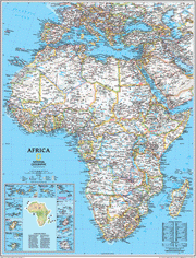 The 7 Continent Maps Classroom Pull Down 7 Map Bundle by National Geographic