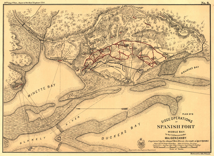 Siege Operations at Spanish Fort, 1865