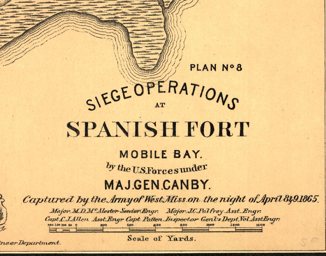 Siege Operations at Spanish Fort, 1865