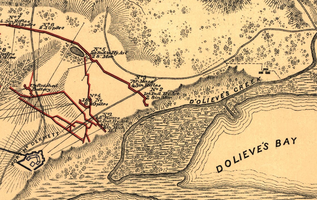 Siege Operations at Spanish Fort, 1865