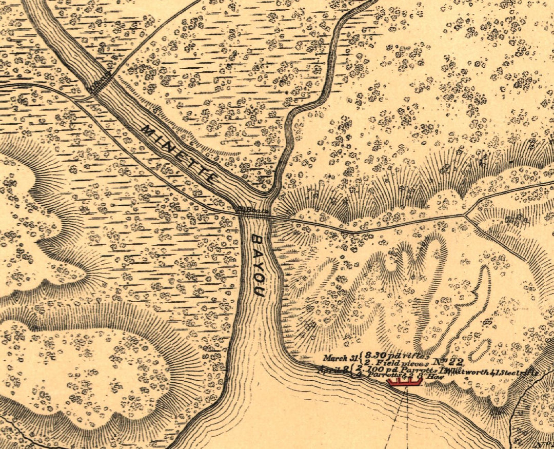 Siege Operations at Spanish Fort, 1865
