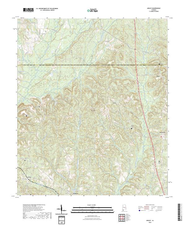 US Topo 7.5-minute map for Ansley AL